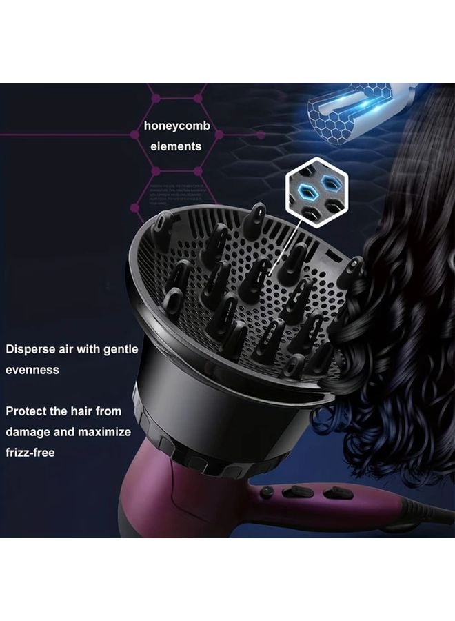White Salon Hair Diffuser Attachment Ionic Technology Frizz Control Volume Boost - Image 1